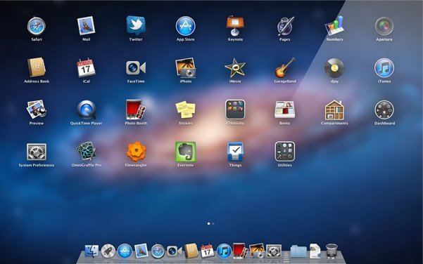 os x lion apple mac launchpad
